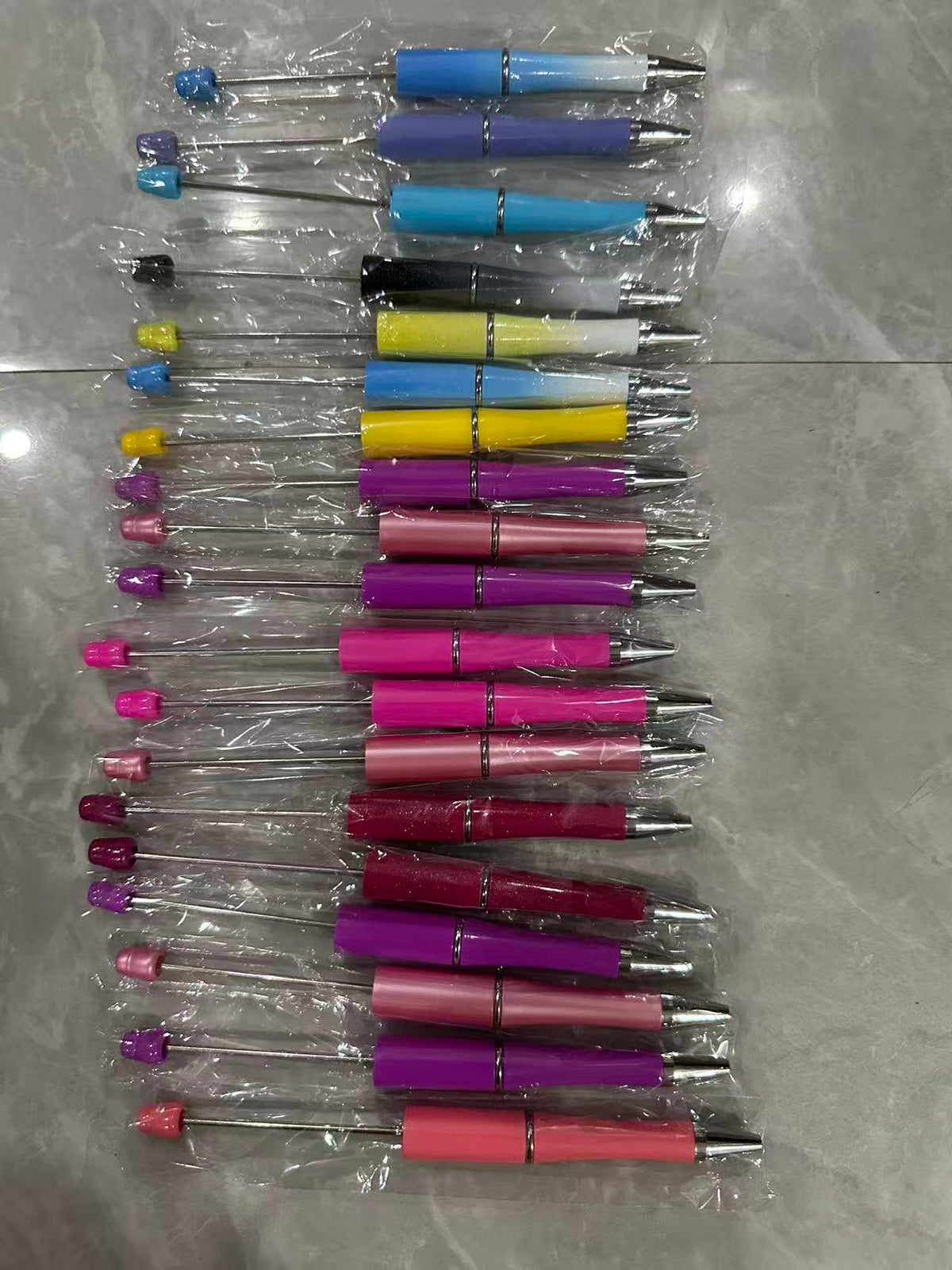 Regular plastic beadable pens