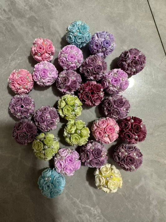 18mm pretty soft flower beads